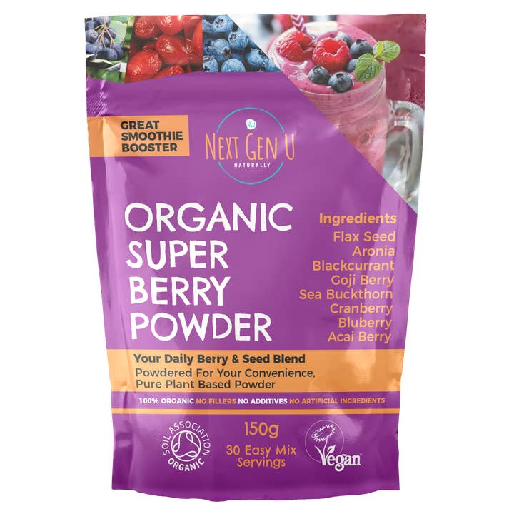Organic Super Berry Powder 150g for wholesale by Next Gen U
