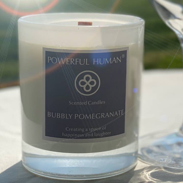 BUBBLY POMEGRANATE 7.76oz (220g) - Creating a space of happiness and laughter for wholesale by Powerful Human