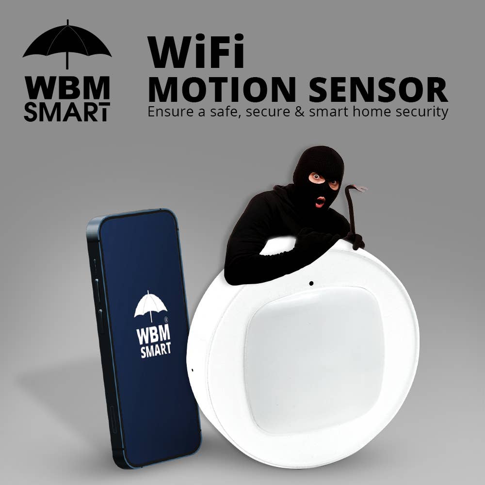 WBM LLC - Wholesale Small/Handheld Appliance - WBM SMART Motion, Battery-Powered, No Hardwiring, Indoor Use2