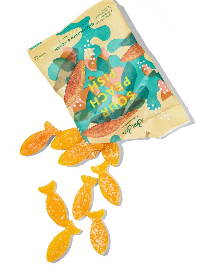 Sour Peach Fish - Swedish Candy 5.2oz (150g) for wholesale by BonBon - A Swedish Candy Co