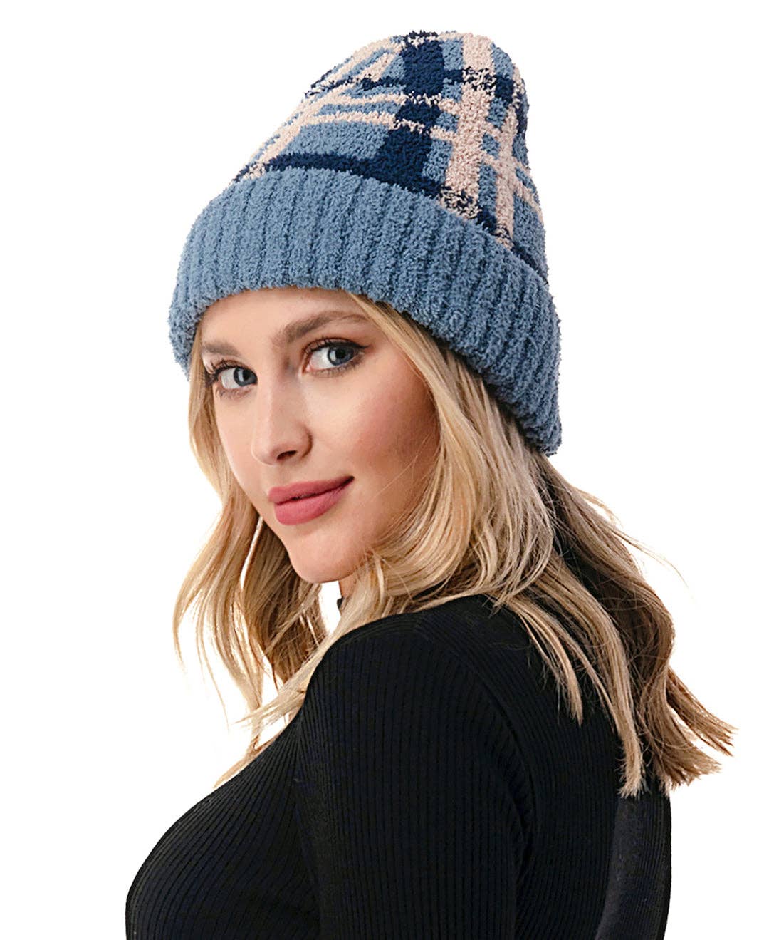Marcus Adler - Wholesale Beanie - Women's - Cozy Plaid Beanie6