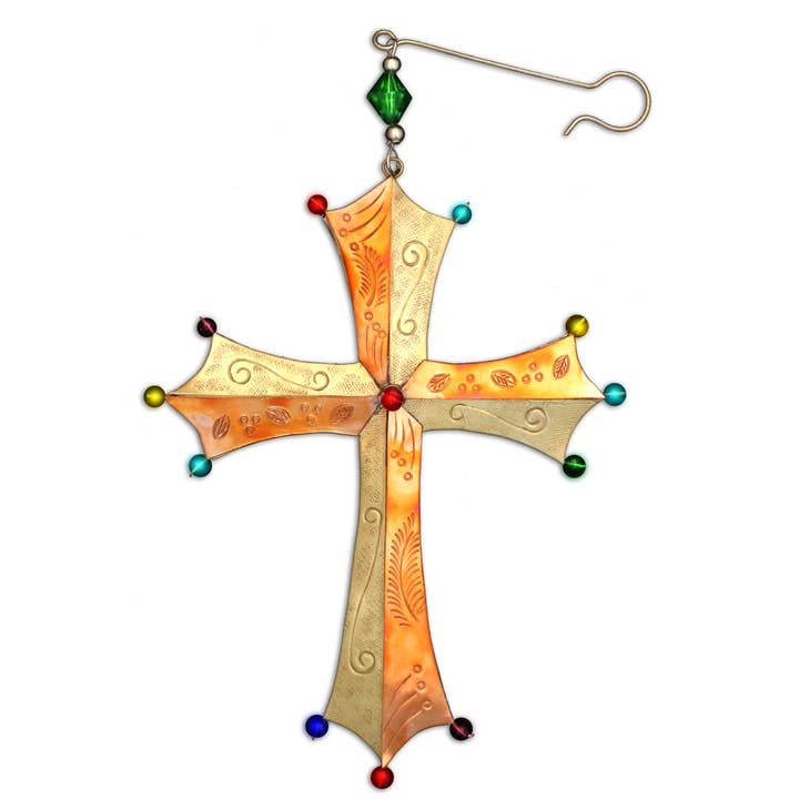 Pilgrim Imports - Wholesale Ornament - Elegant Cross Ornament