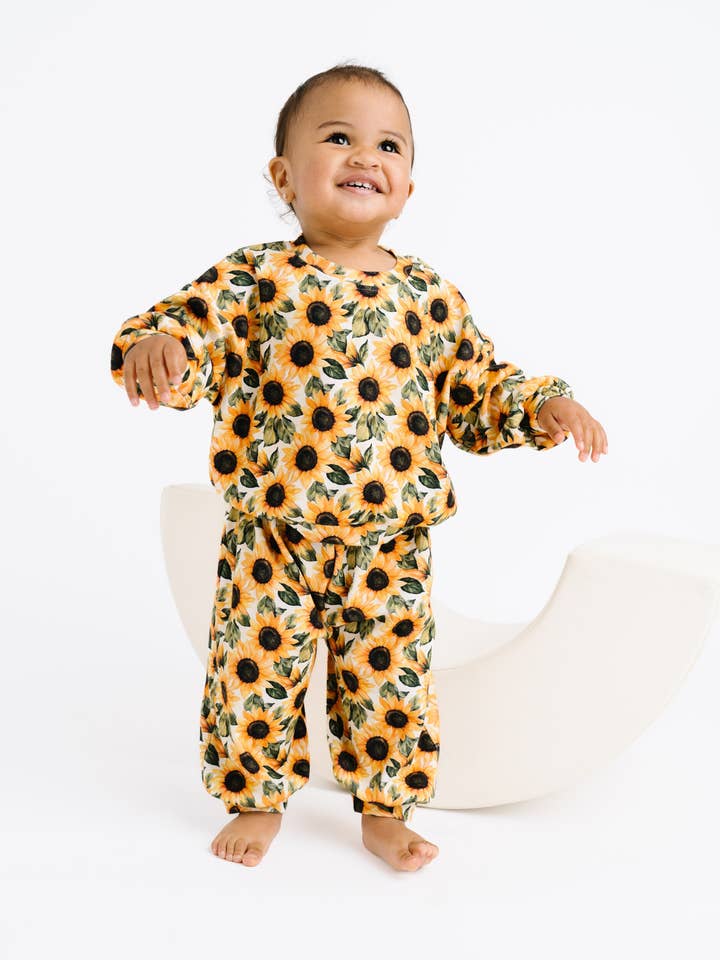 Wild Sunflower Sweatsuit for wholesale by Little One Shop