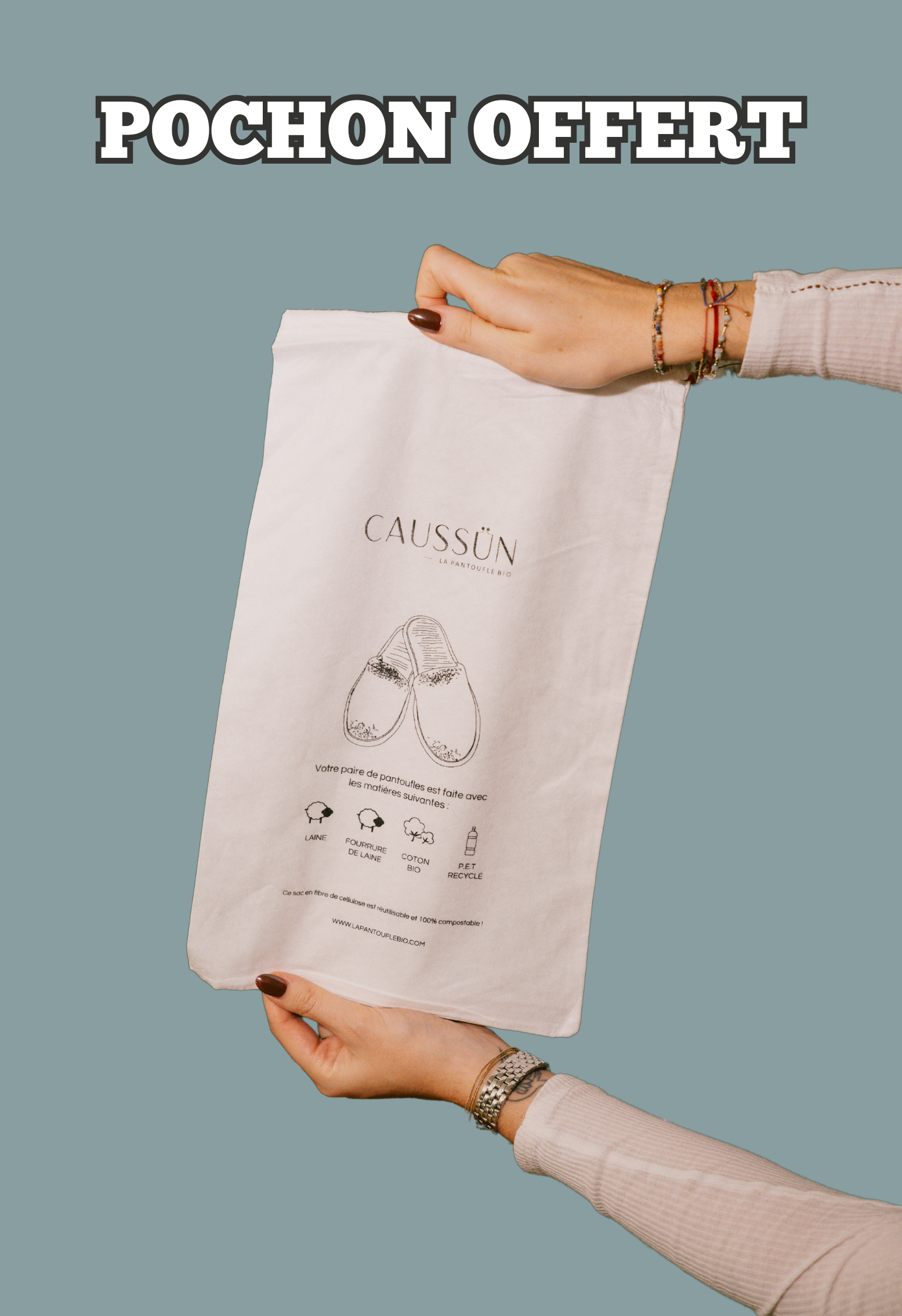 Caussün - Venta al por mayor Zapatillas para casa - Unisex - Zapatillas - Simone Algodón Orgánico5