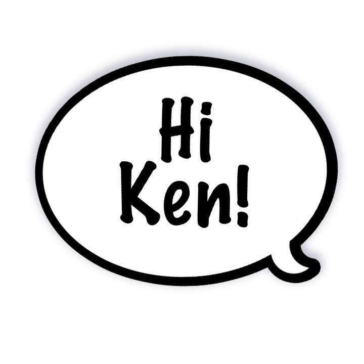 Bite Your Granny – wholesale Sticker – Hi Ken Barbie Inspired Vinyl Sticker