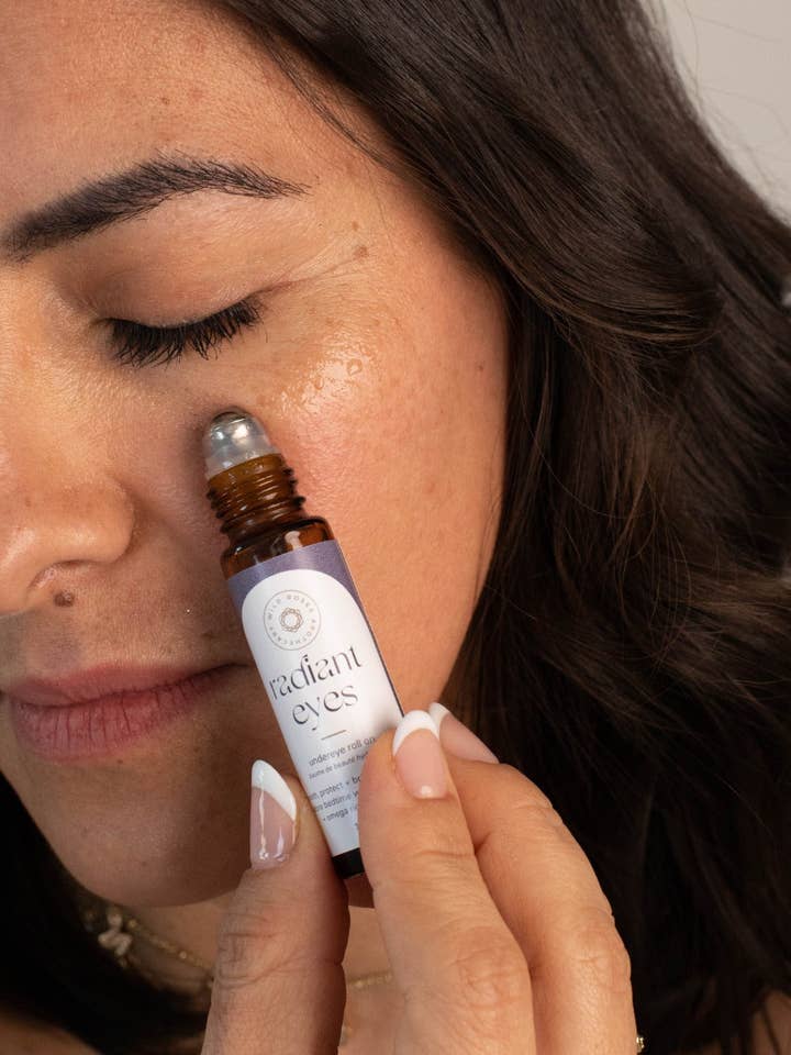 Radiant Eyes Roll On Serum for wholesale by Wild Roses Apothecary