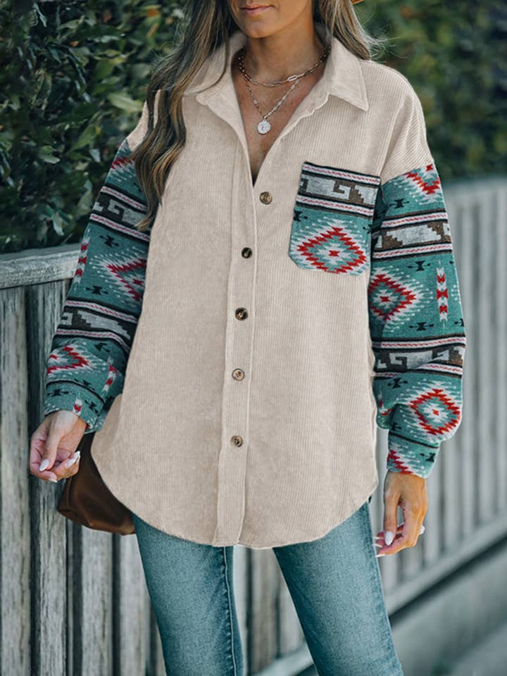 Ethnic Style Splicing Thin Jacket for wholesale by Wholesalesir