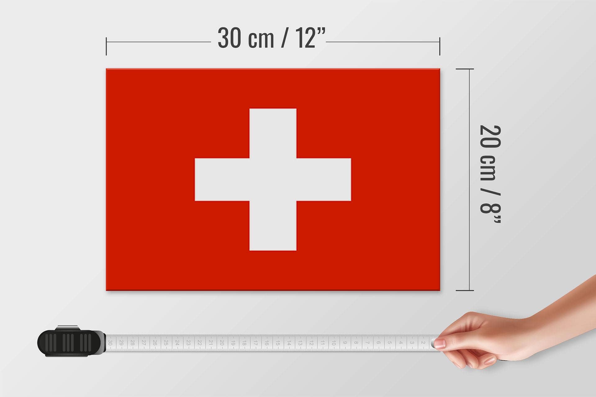 Femer - Wholesale Sign - Wooden sign Swiss flag 30x20 cm Flag of Switzerland decorative sign wooden sign4