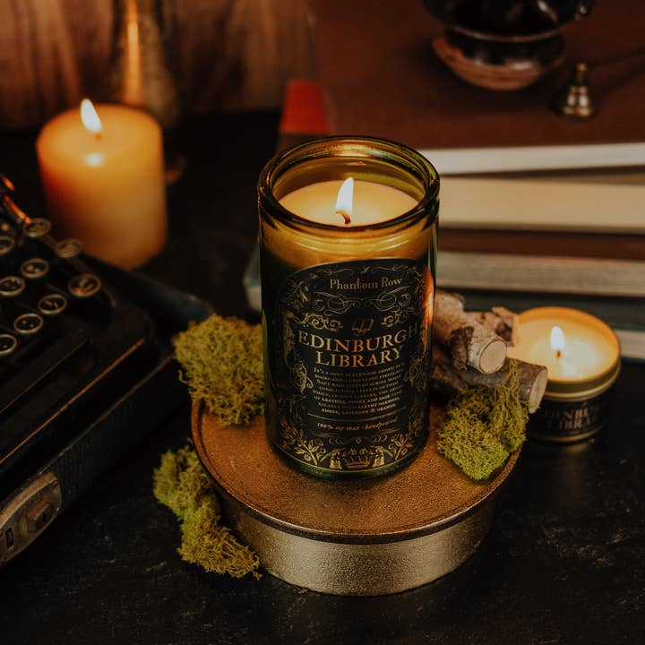 Phantom Row - Wholesale Jar/Filled Candle - Edinburgh Library | Literary & Gothic-Inspired Jar Candle3