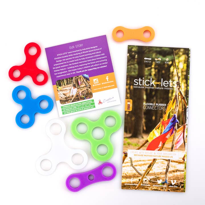 STICK-LETSĀ® - Wholesale Building Set - Kids - 6-Piece Hexa Fort Set2