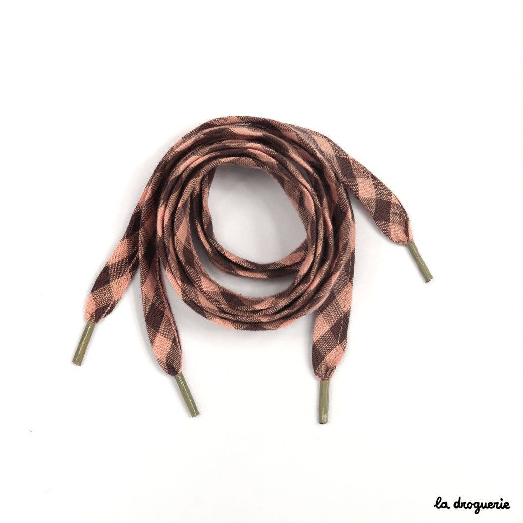 LA DROGUERIE - Wholesale Shoelaces - Unisex - Flat laces 105 cm "Place des Lices" guava2