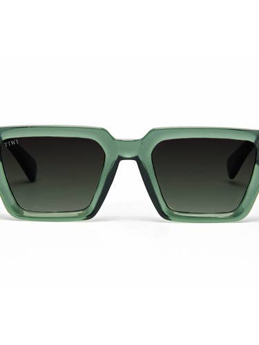 occhiali da sole Verde Lucido con Lenti Sfumate Verdi per la vendita all'ingrosso da parte di TIWI