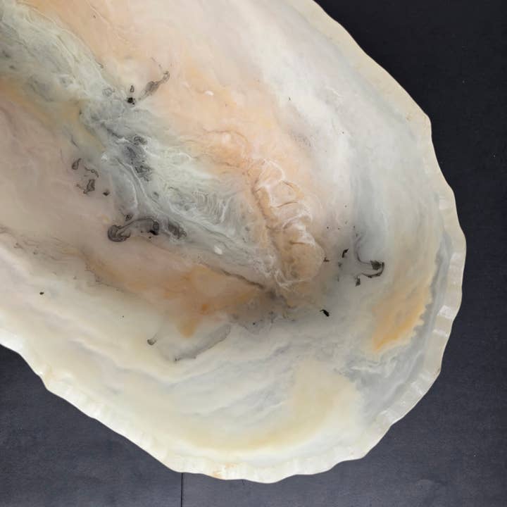 Gibb & Daan - Wholesale Serve Bowl - Large Resin Trough - Entryway Catchall - Decorative Bowl38