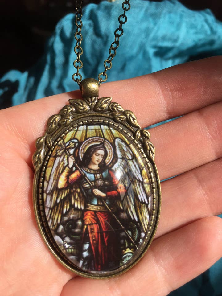 Archangel Michael pendant, angel, angel wings, EP005 for wholesale by Elysium Pendants