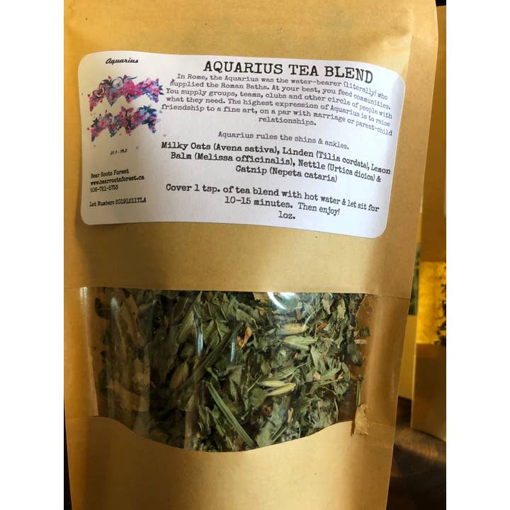 Bear Roots Forest - Wholesale Health/Detox Tea - Aquarius Astro Tea Blend