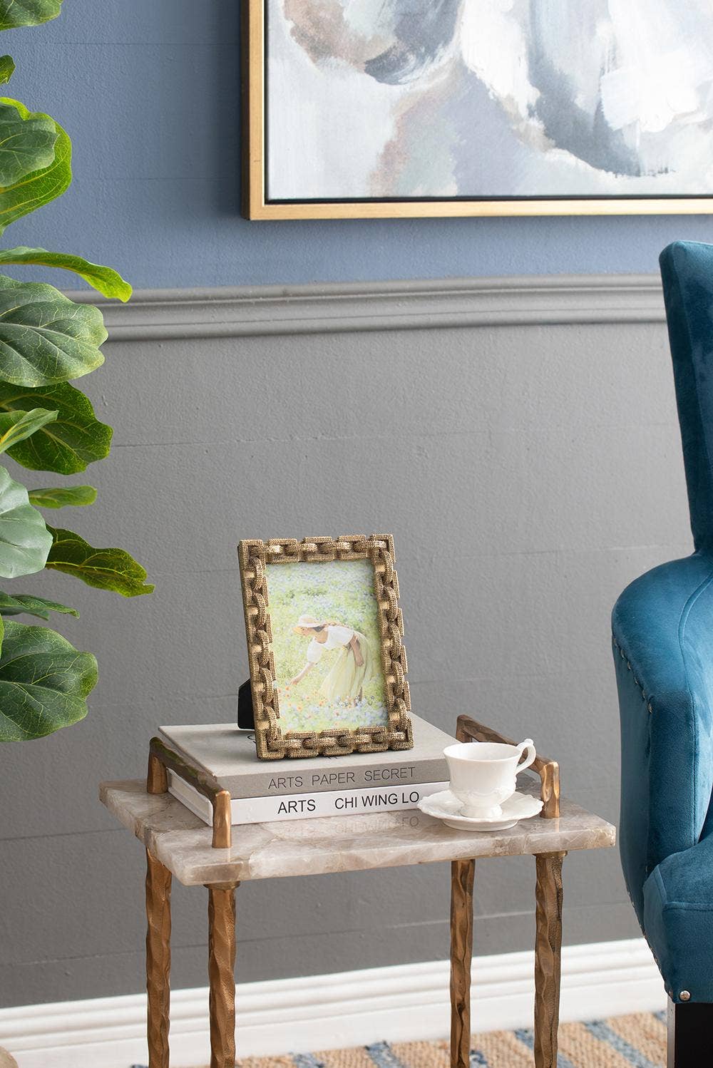 A&B Home Group Inc. – wholesale Picture frame – 6x8" Frame For 5x7" Photo - Gold1