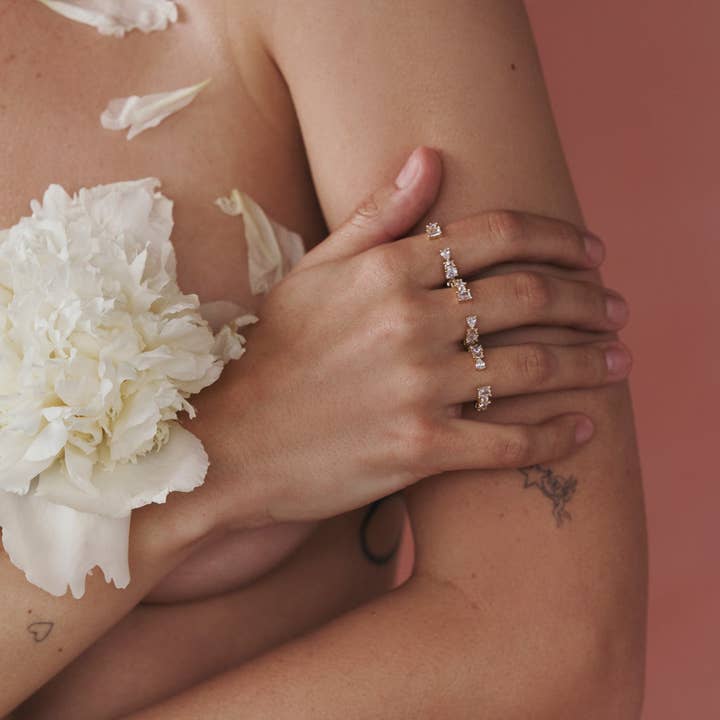 Lili Claspe - Wholesale Multi-Stone Ring - Mavis Cuff Ring1