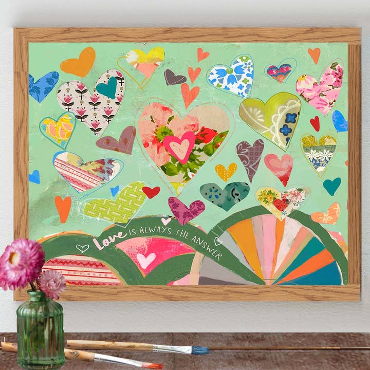 Love is always the answer - Print for wholesale by Kelly Rae Roberts