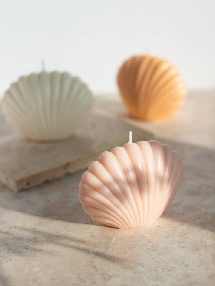 Shell Candle for wholesale by Opal Living