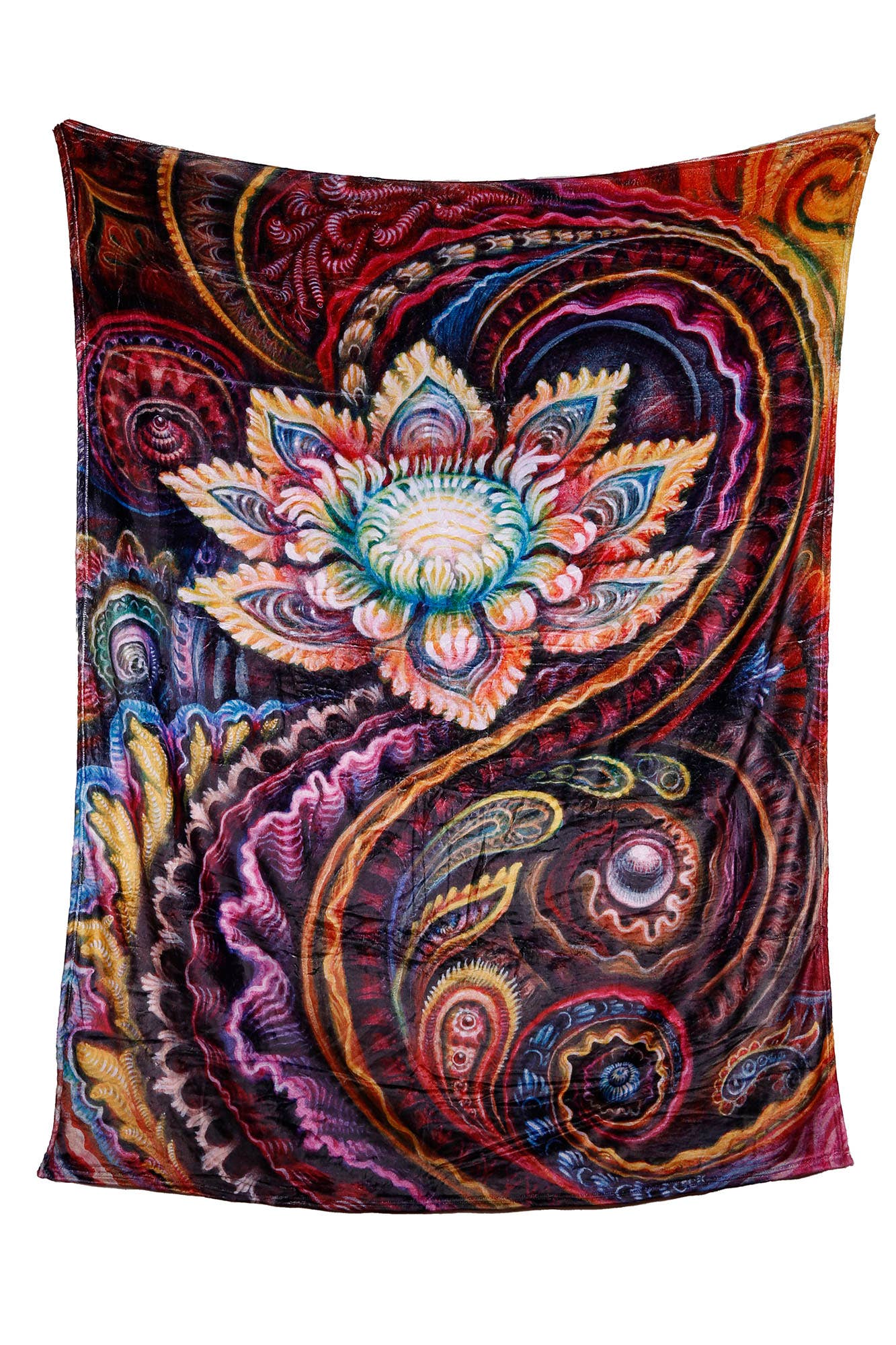 Sunshine Joy - Wholesale Throw blanket - Flower Power Queen Size Fleece Blanket 60x80"