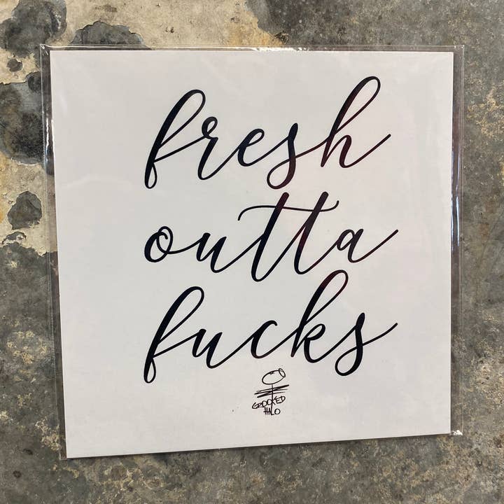 Imán Fresh Outta Fucks para venta al por mayor de Crooked Halo