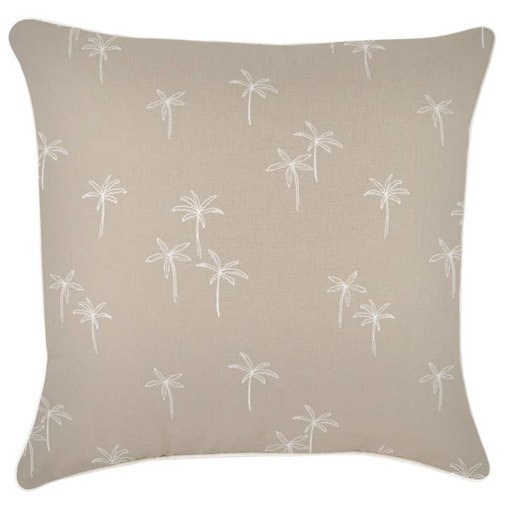 Federa copricuscino con profilo Palm Cove Beige-60cm x 60cm per la vendita all'ingrosso da parte di Escape To Paradise