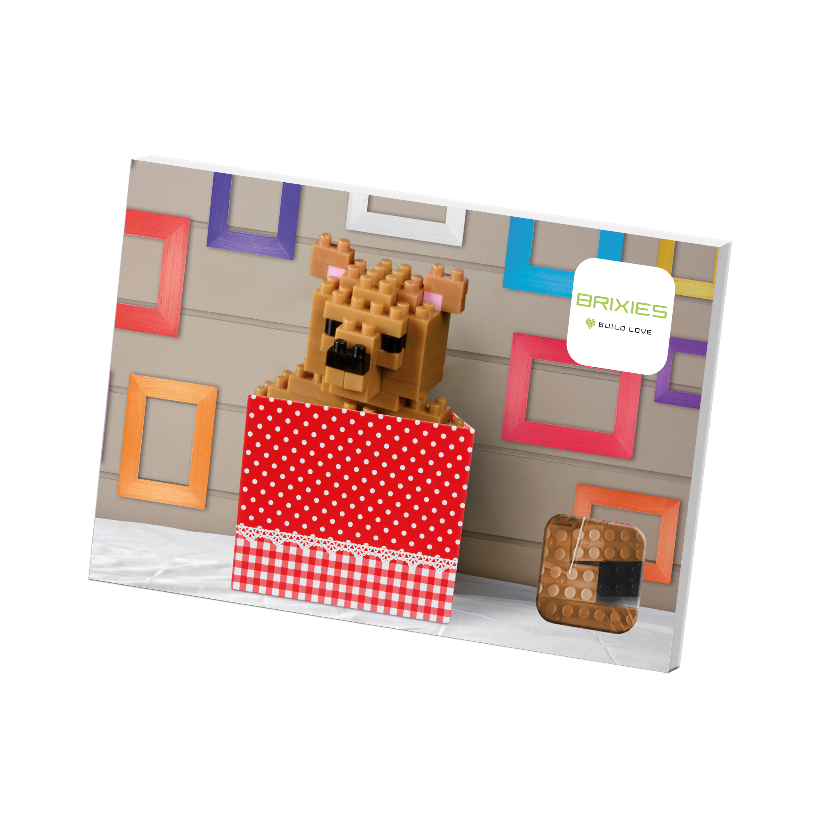 Brixies - Wholesale Build-a-Toy - Kids - BRIXIES teddy bear postcard3