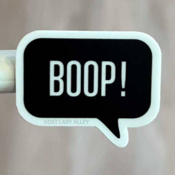 Cat Lady Alley - Wholesale Sticker - Boop Word Bubble Sticker (mini sticker)0