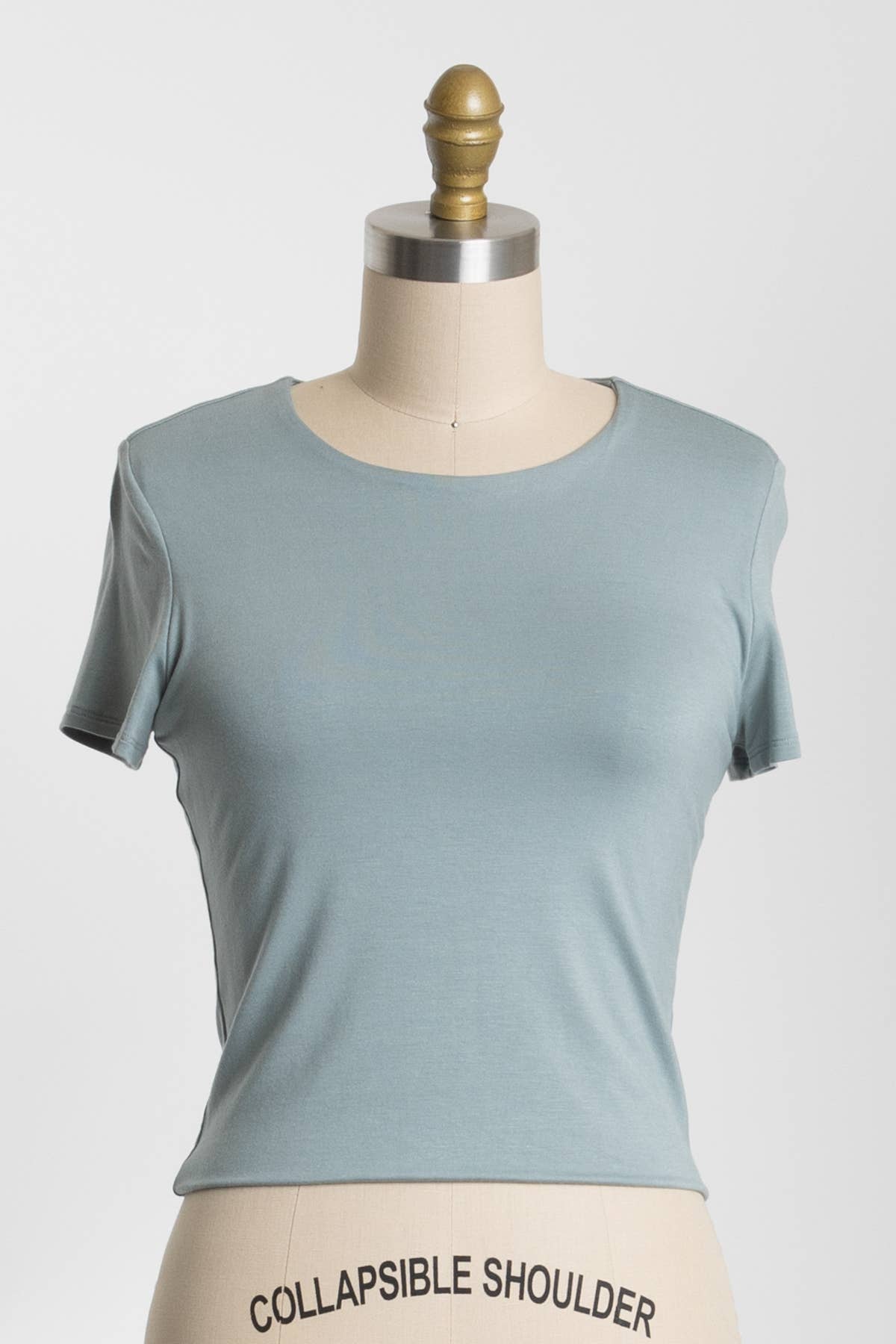 Final Touch - Wholesale Knit Top - Women's - Rayon Modal Basic Crop Top - T3107346