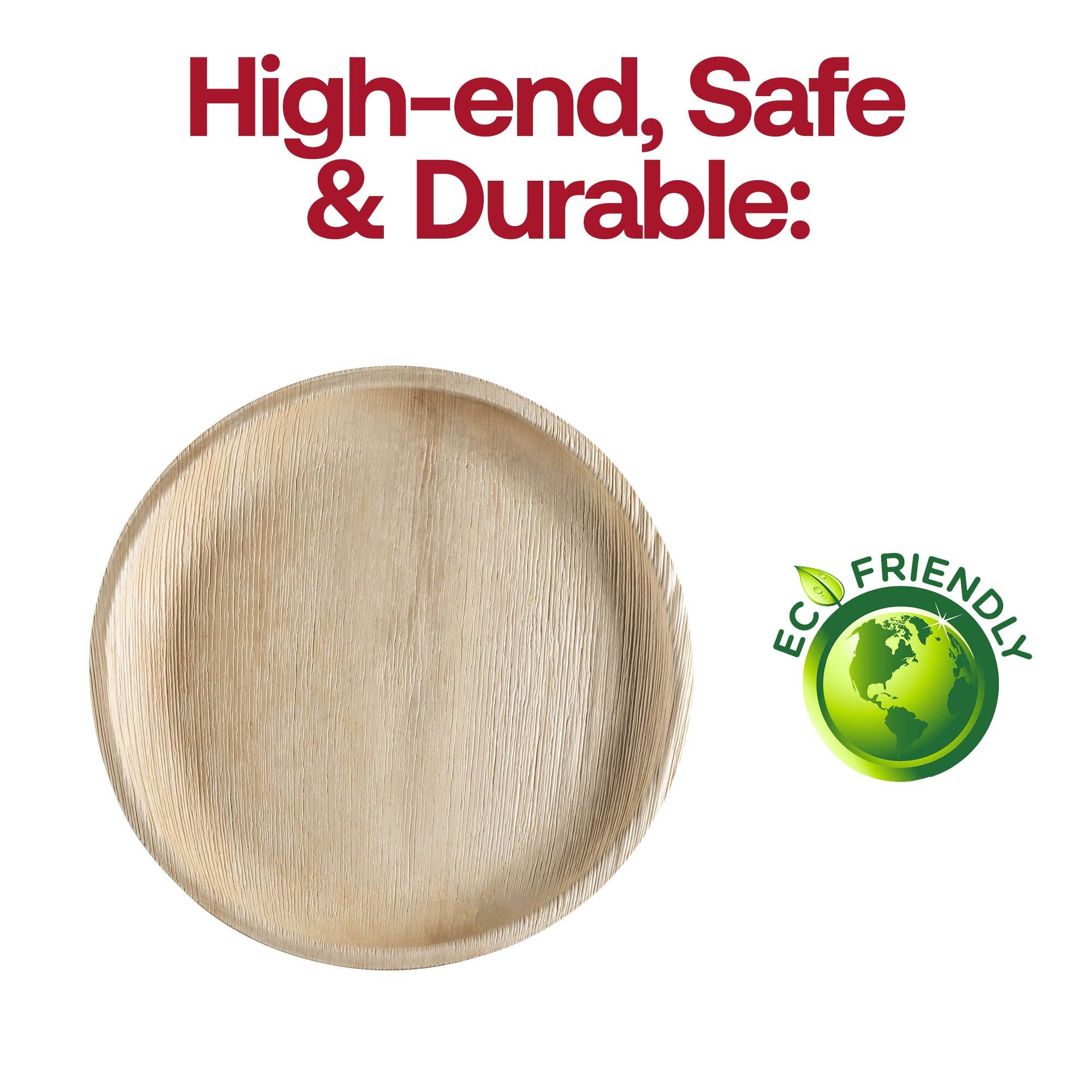 Smarty had a Party - Wholesale Kartonnen bordje - 12" Ronde Palmblad Milieuvriendelijke Schalen - 25 stuks4