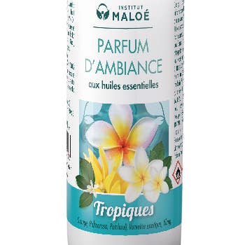 Institut Maloé - Vente Vaporisateurs d'ambiance et de linge - Parfum d'ambiance Tropiques - 200 mL