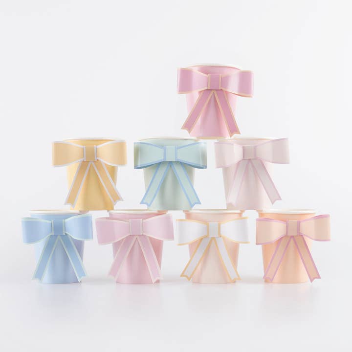 Pastel Bow Cups for wholesale by Meri Meri