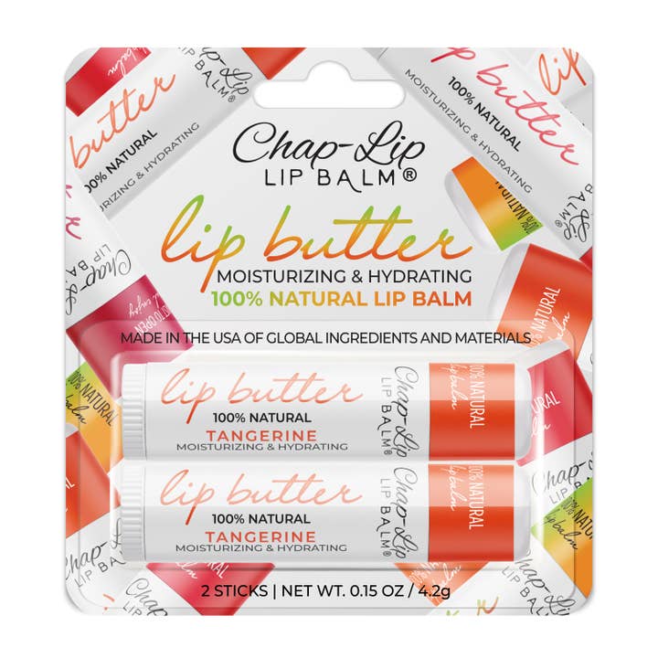 Chap-Lip – wholesale Lip Balm – Chap-Lip Lip Butter 100% Natural Lip Balm Twin Blister Pack5