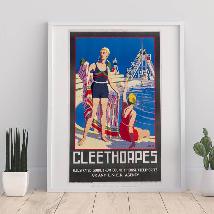 Cleethorpes - Swimming Pool - 11X14” Premium Art Print for wholesale by Star Editions