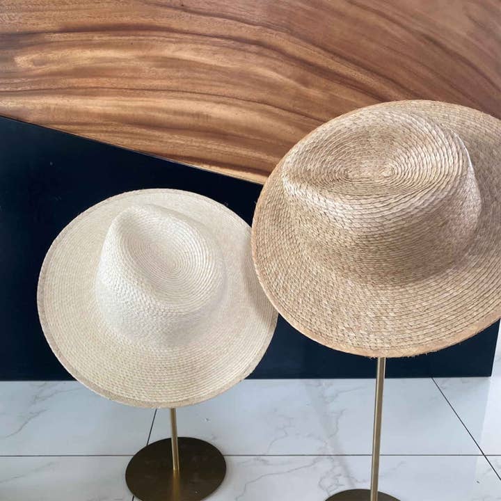 Summer fedora in natural palm leaf straw and other Purchase Wholesale straw fedora. Free Returns & Net 60 Terms on Faire trending on Faire.