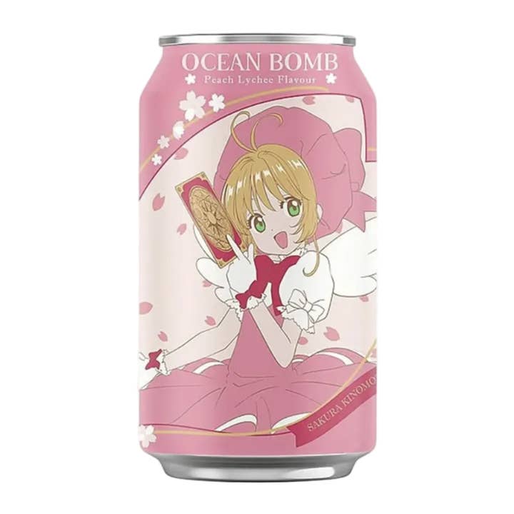 Ocean Bomb Cardcaptor Sakura Sparkling Water Peach Lychee for wholesale by 8090 Shop
