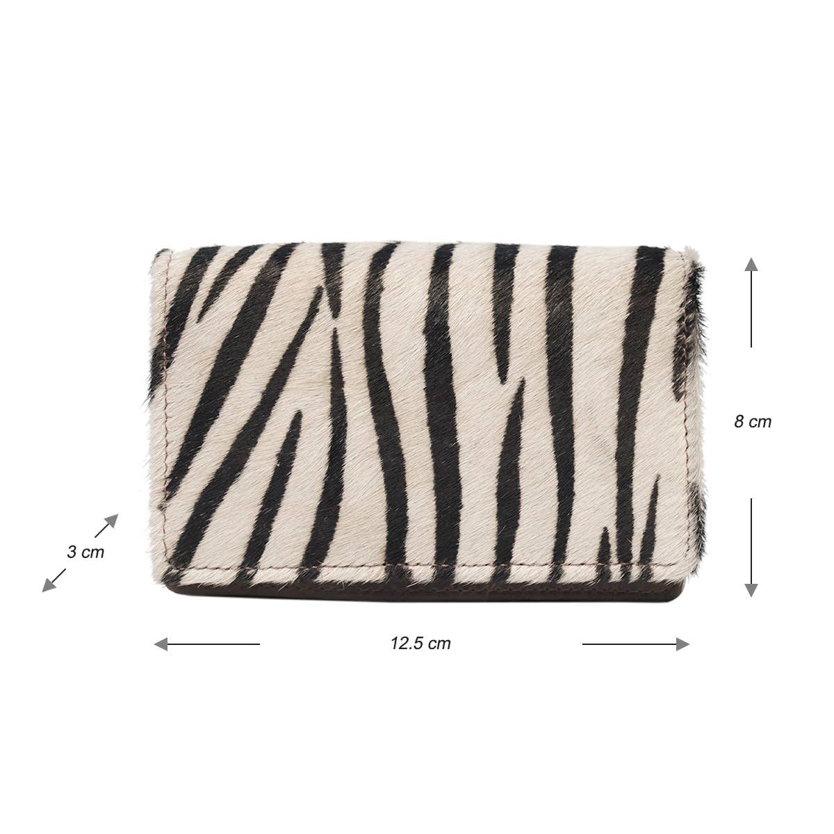 Arrigo - Wholesale Wallet - Women's - Dark Brown Leather Ladies Wallet - Animal Print - Arrigo9