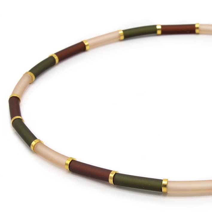 Bits & Pieces, Farverig halskæde Zero Waste turkis for engroshandel hos FATES, style with a story