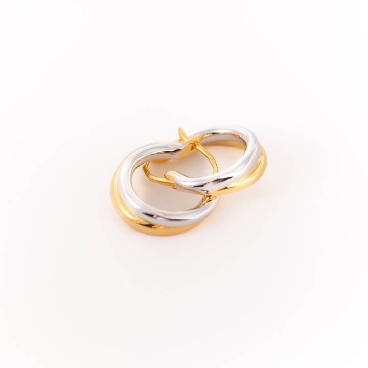 Belinda Jewelz - Wholesale Hoop Earrings - Juna Mixed Metal Hoops2