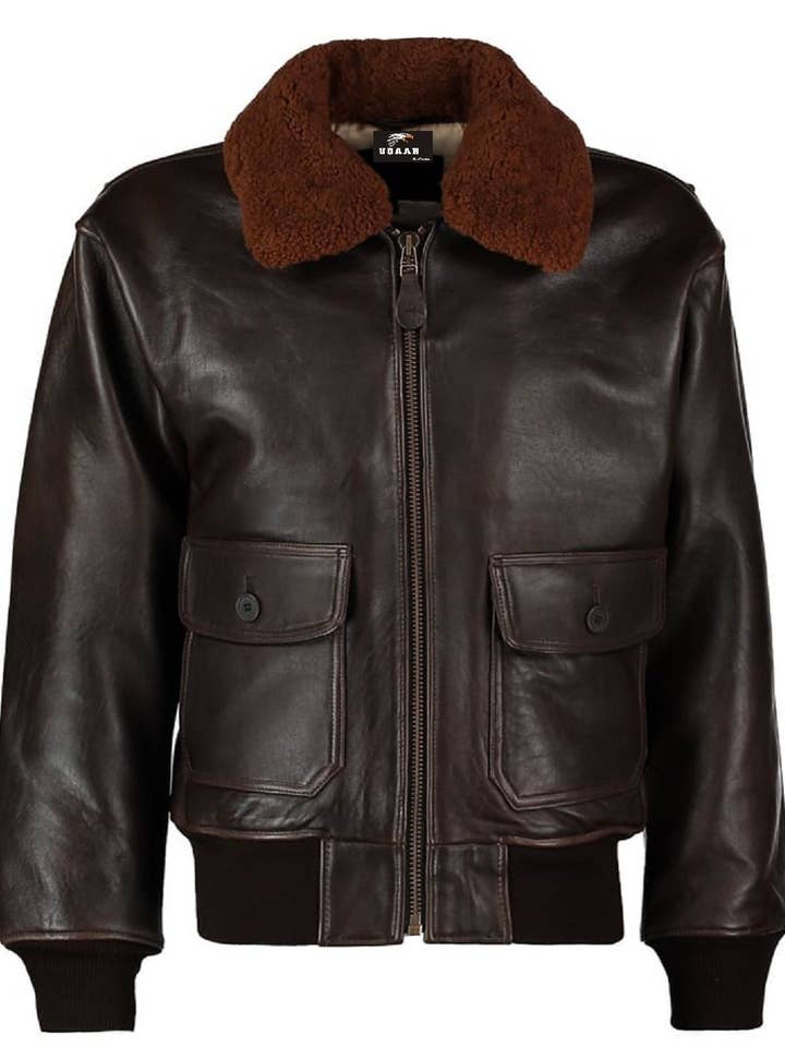 AV-4007 Aviator Attitude Leather Jacket for Men AV/4007 for wholesale by Fazons