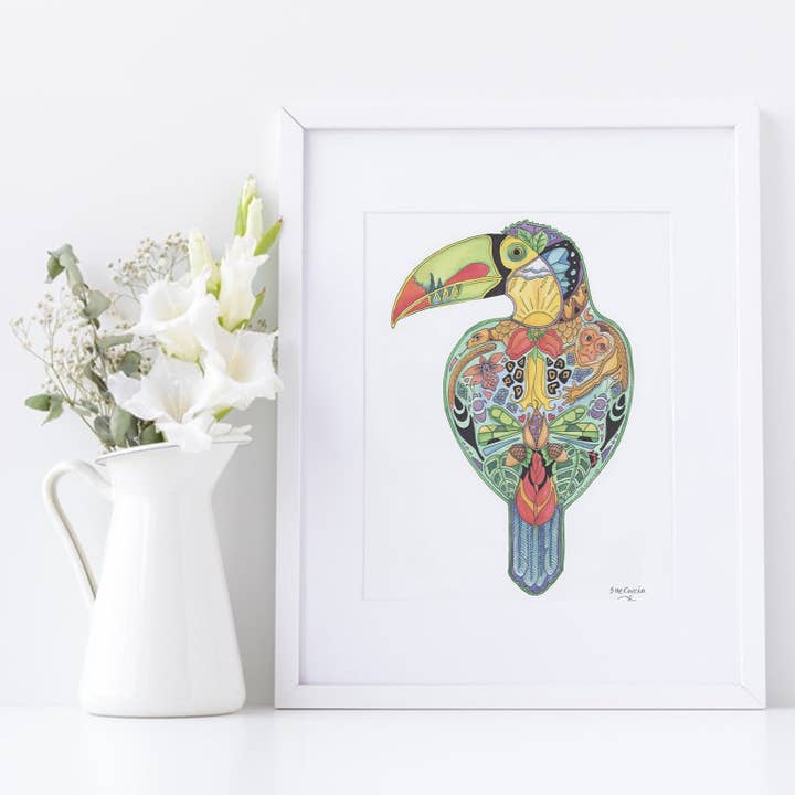 Toucan Signeret Print for engroshandel hos EarthArt International