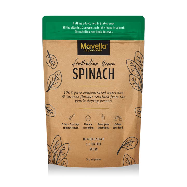 Mavella - Wholesale Protein/Superfood Powder - Spinach 50g