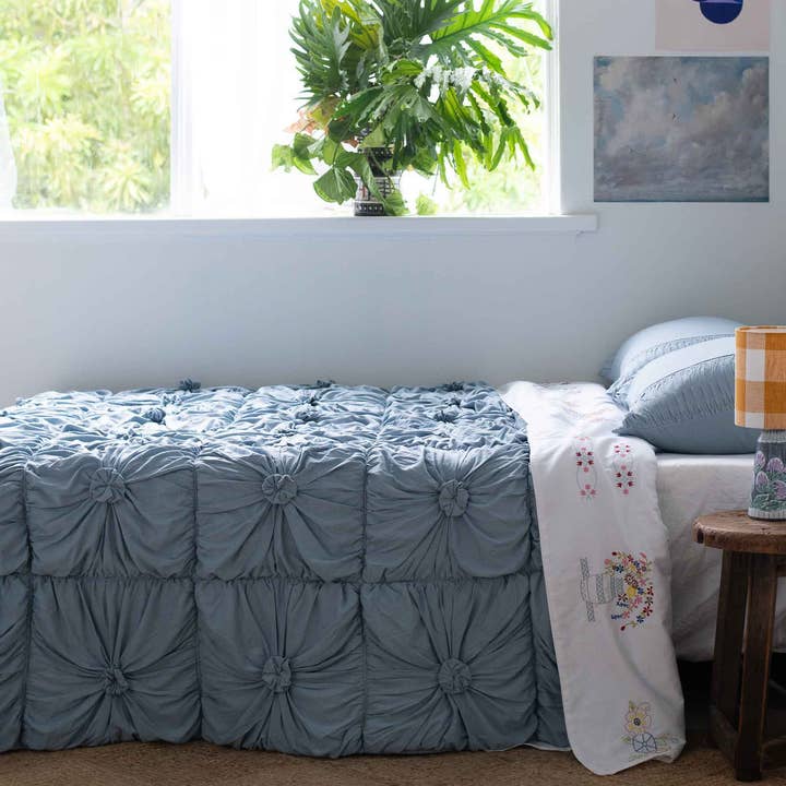 Lazybones - Wholesale Flat Sheet - Homespun Flat Sheet *organic cotton