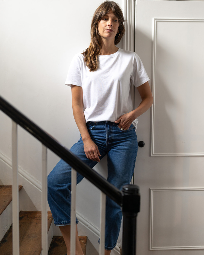 Ivy T - Vente T-shirt – femme - T-shirt blanc Mabel en coton biologique3