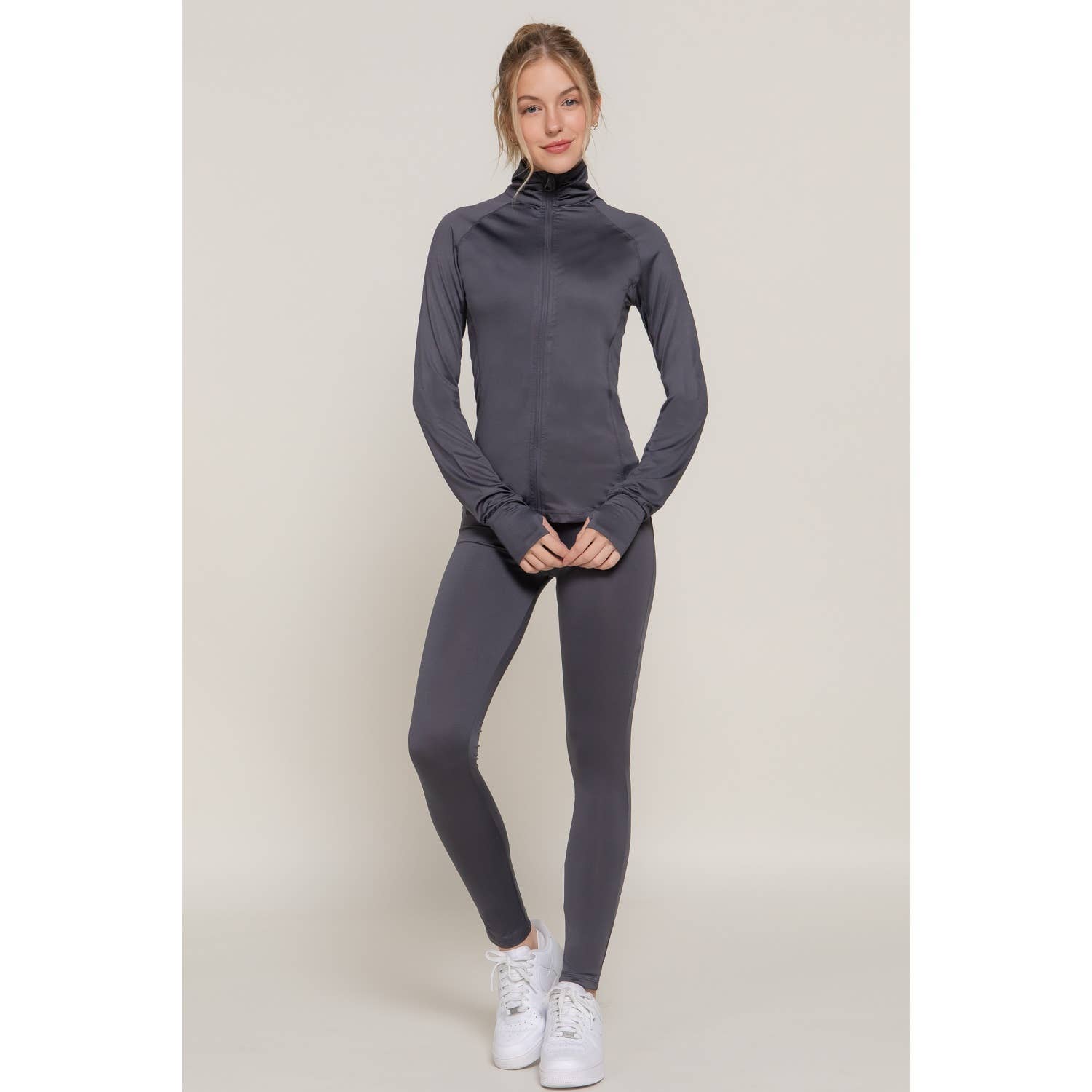 HiteJeans - Wholesale Activewear Set - Women's - Active Zip Up Jacket Legging Set11