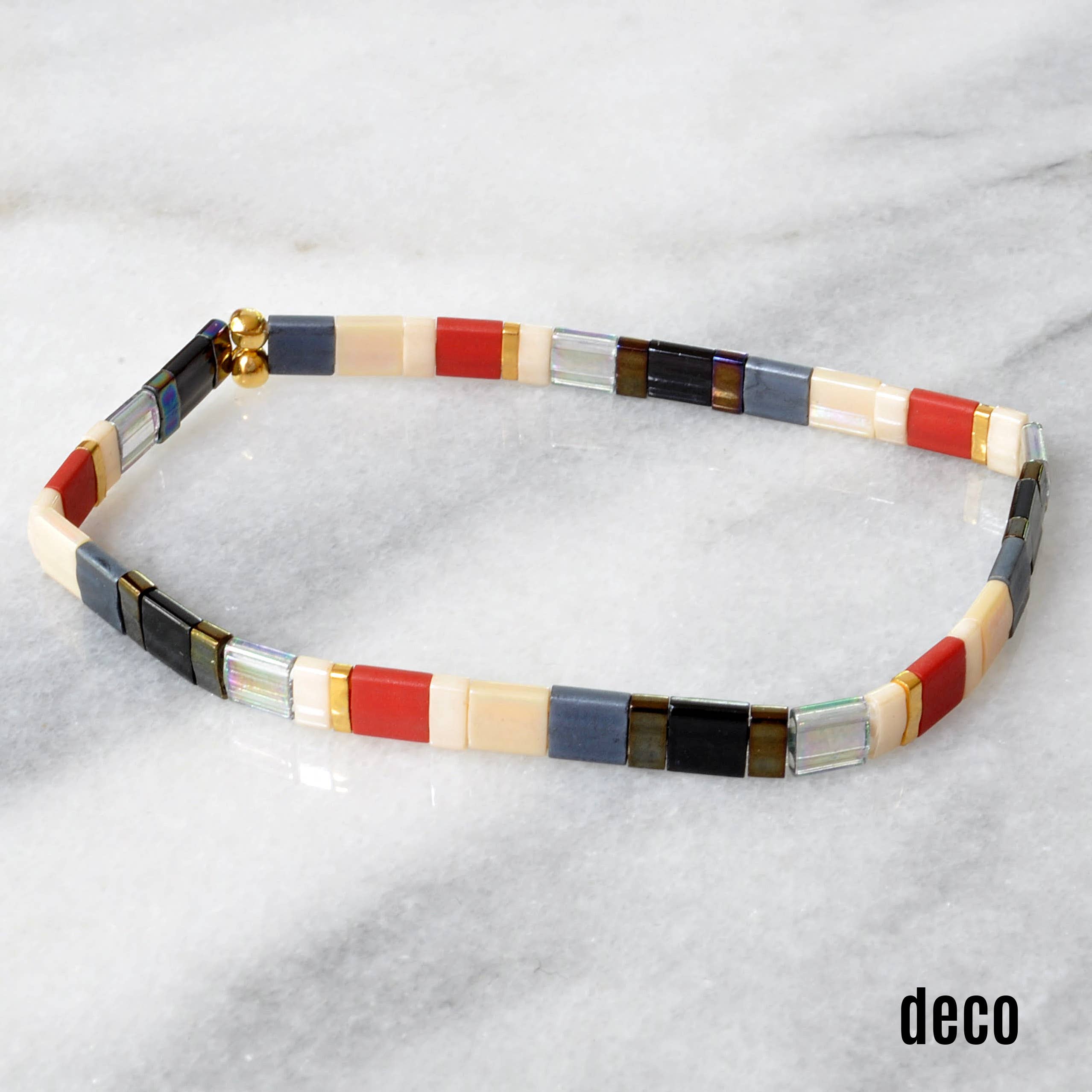 Libby & Smee – Großhandel Perlenarmband – Stapelbare Stretch-Fliesen-Armbänder24