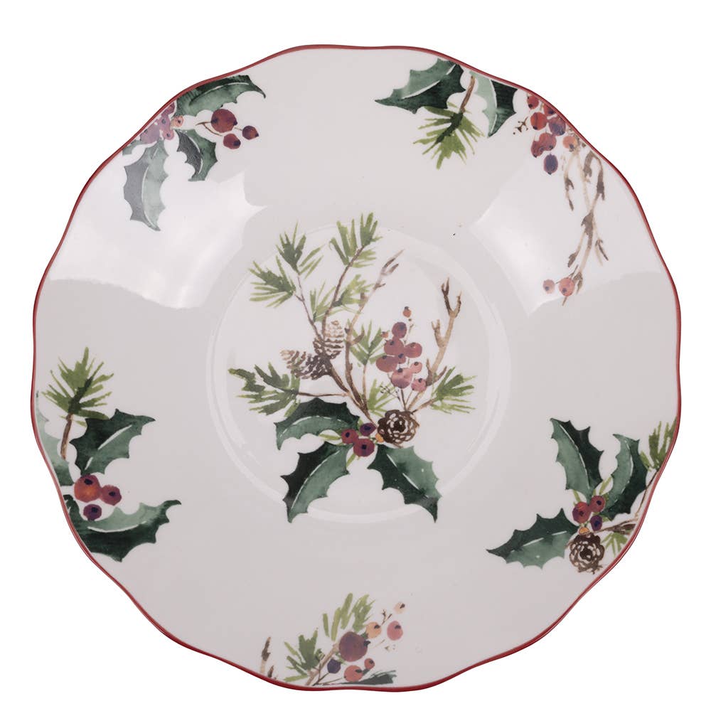 VdE Tivoli 1996 - Wholesale Serving Plate - VINTAGE XMAS DEEP PLATE 22.5CM PORCELAIN2
