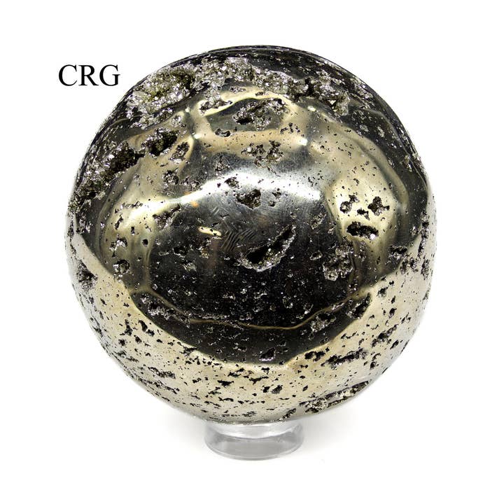Crystal River Gems LLC - Wholesale Spiritual Stone/Crystal - Peru Iron Pyrite Sphere / 40-60 MM AVG2
