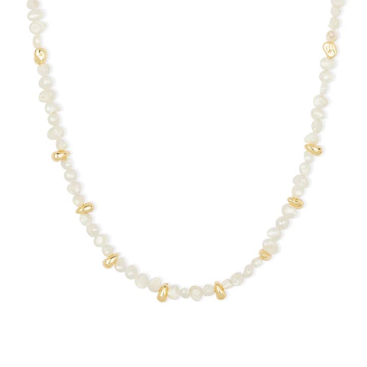Eivissa Pearl Beaded Necklace for wholesale by Ashiana London