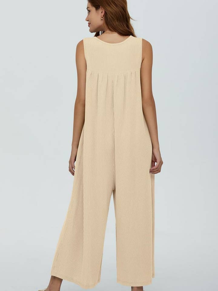 NINEXIS - Wholesale Jumpsuit - Women's - CWSJS0720_SOLID COLOR CASUAL LOOSE POCKET JUMPSUIT18